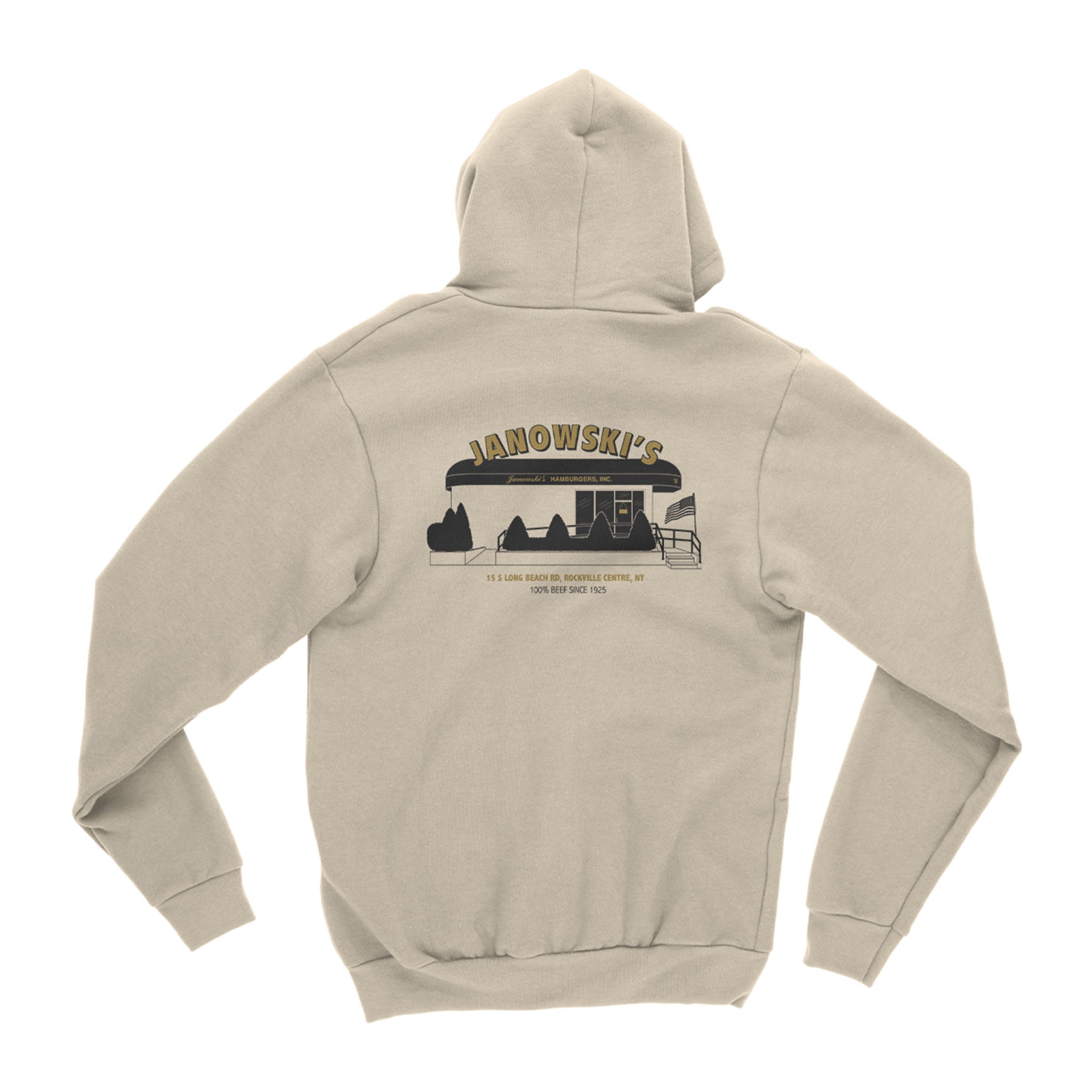 Janowski's Brick and Beef Hoodie Back