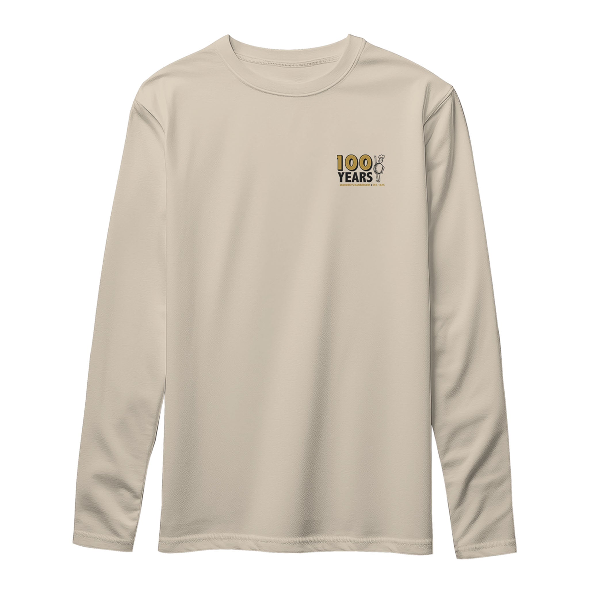 Janowski's Brick and Beef Long Sleeve Tee Front