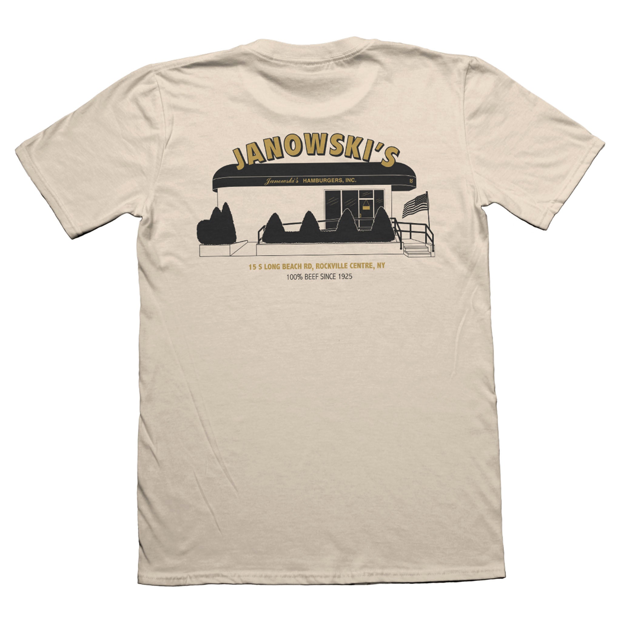 Janowski's Brick and Beef Short Sleeve Tee Back