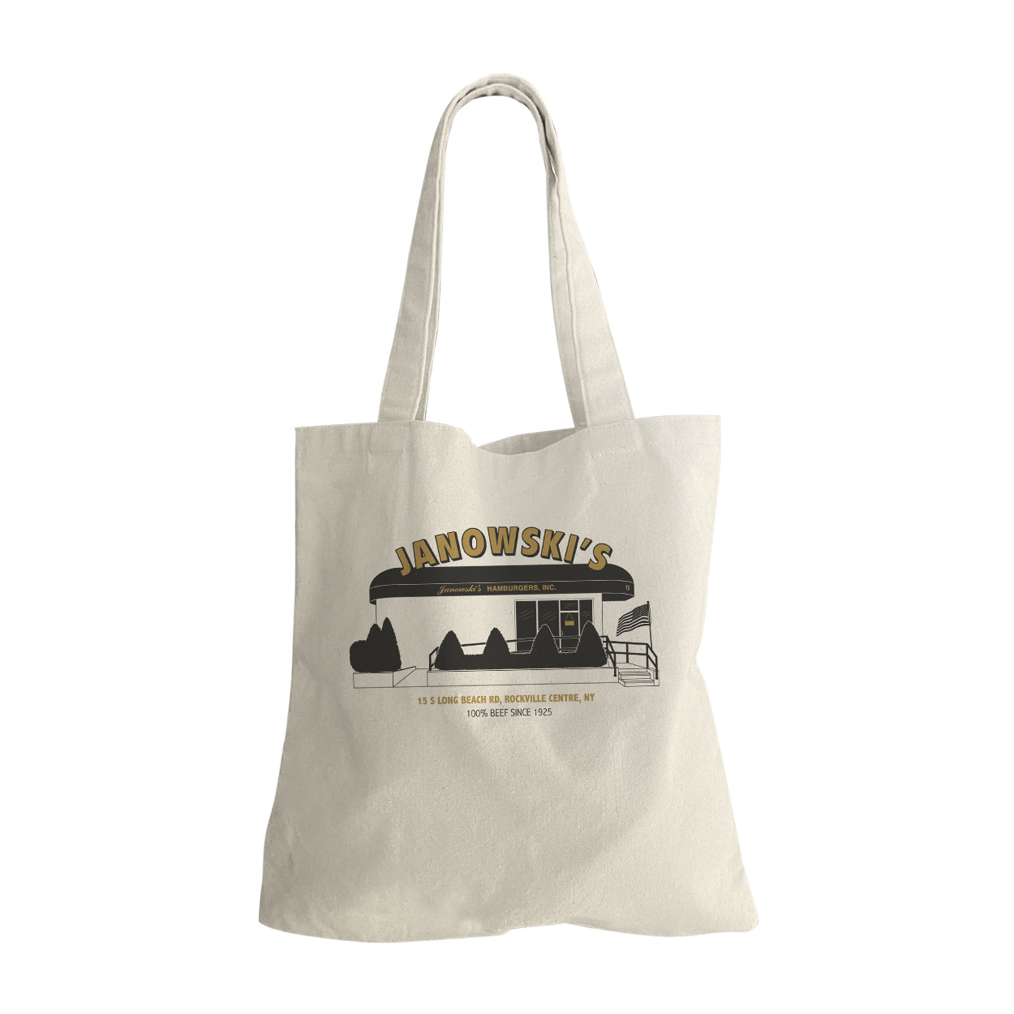 Janowski's Brick and Beef Canvas Tote